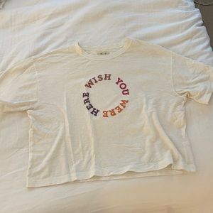 Madewell graphic crop t shirt